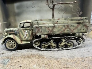 1:35 costruito Opel Muletto Wehrmacht carro officina seconda guerra mondiale - Foto 1 di 23