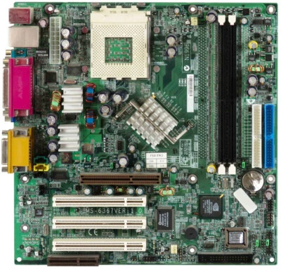Mainboard Msi Ms-6367 Socket 462 2X Ddr Agp 3X Pci Matx - Image 1 of 2