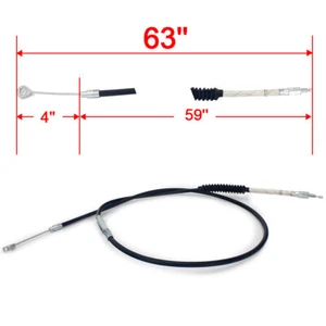 63" PVC Clutch Cable for Harley Touring Road King Glide Softail Fayboy FLSTF - Picture 1 of 6