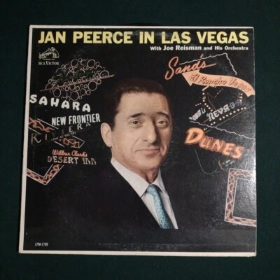 Jan Peerce In Las Vegas (vinyl LP 1958) RCA Victor LPM-1709 with Joe Reisman - Image 1 of 4