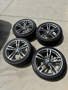 BMW 2012-2020 F30 F36 F32 STYLE 400M SPORT 18" WHEELS RIMS SET OEM 107K - Picture 1 of 7