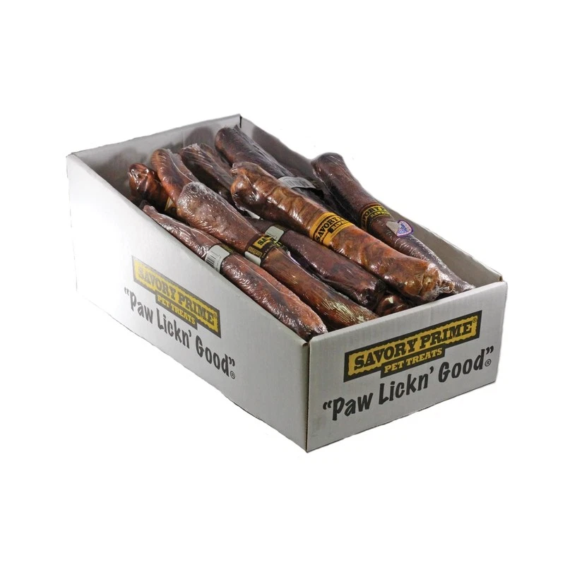 Savory Prime 916 Rawhide Pressed Dog Treat Beef Bone 10.5 in. (Pack of 24) - Image 1 of 1