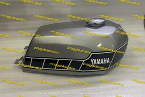 Fit For Yamaha RD250 RD400 Silver Painted Steel Fuel Petrol Tank 1976-1977 Model - Picture 1 of 9