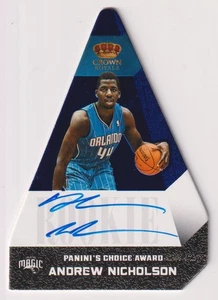 Andrew Nicholson 2012-13 Panini Crown Royale Die-Cut Auto /49 #508 Orlando Magic - Picture 1 of 2