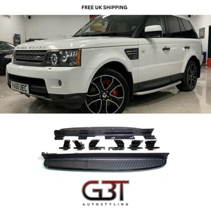 Side Steps Fits Land Rover Range Rover Sport L320 Running Boards 05-13 All Black - Picture 1 of 14