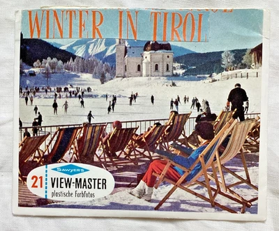 Winter in Tirol   Austria  View Master  S6 Packet  1960s  German - Image 1 of 2