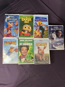 Vintage Disney VHS Movies Lot Of 7 Hercules, A Bug’s Life, Emperor’s New Groove - Picture 1 of 9