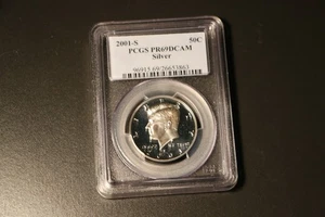 1998 S 50C Silver Kennedy Half Dollar PCGS PR69DCAM - Picture 1 of 2