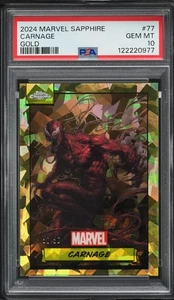 2024 Topps Chrome Marvel Sapphire Gold Carnage 50/50 #77 PSA 10 GEM MINT OMEGA!! - Picture 1 of 1