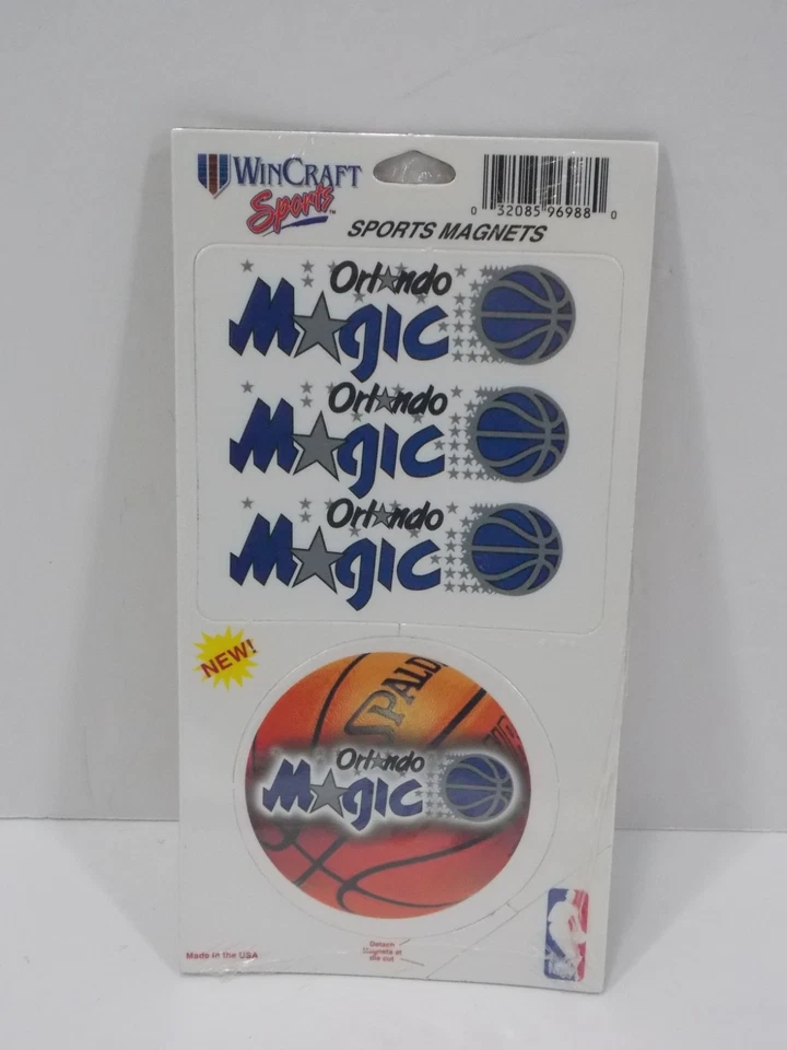 Vintage WINCRAFT 1990'S MAGNETS ORLANDO MAGIC