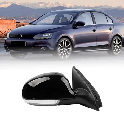 Right Passenger Side Mirror For 2005-10 Volkswagen Jetta Sedan Power Heated 7Pin Foto 1 de 4