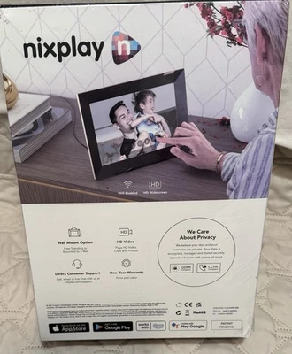 Nixplay Smart Photo Frame 10.1 Touch Screen W10K ~ Brand New ~ Black - Image 1 of 3