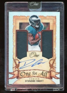 Parche automático D'Andre Swift 2023 Panini One #345 One For All/99 - Imagen 1 de 2