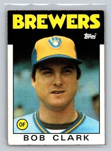 1986 Topps #452 Bob Clark Milwaukee Brewers Baseball Card - Picture 1 of 2