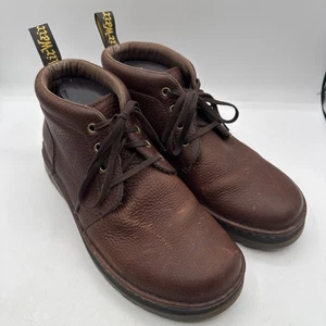 Dr Martens Uomo Lea Grizzly Chukka Stivali Scarpe Marrone Pelle Ciottolato Doc Taglia 11 - Foto 1 di 19