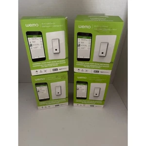 Belkin Wemo Wi-Fi Smart Light Switch - Control from Anywhere 4 Pack F7C030fc - Picture 1 of 8