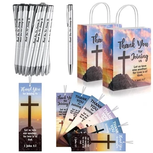 72 Pcs/24 Sets Welcome to Our Church Gifts 24 Religious Paper Brochure Bag 24... - Bild 1 von 6