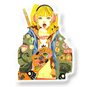 Tokyo Skate Girlie ✦ B-Side Label Sticker - Picture 1 of 6