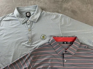 2 FootJoy Poloshirt Herren 2XL, 1 122nd US Open The Country Club, 1 graue Streifen - Bild 1 von 22