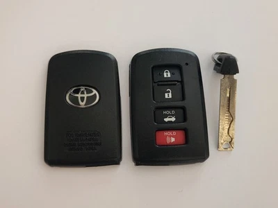CARCASA ORIGINAL TOYOTA PARA LLAVE INTELIGENTE OEM LLAVERO SIN ESTUCHE ELECTRÓNICO SOLO 4 BOTONES EE. UU. Foto 1 de 4