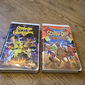 Lot Of 2 Scooby-Doo VHS Cassette Tapes ~ Ghoul School & Legend Of The Vampire - Picture 1 of 5