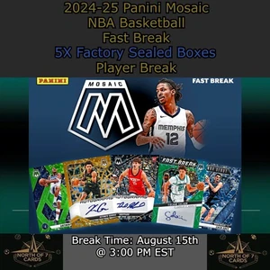 Jonas Valanciunas 2024-25 Panini Mosaic NBA FAST BREAK 5X Box Player BREAK #6 - Picture 1 of 6