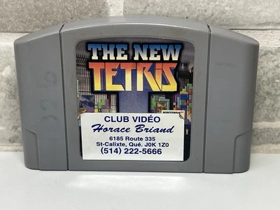 The New Tetris N64 Nintendo 64 Game Cartridge Authentic and Tested  - Image 1 of 4