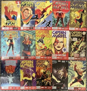 Marvel Comics Captain Marvel #1 - 15 Vol.8 2014 Full Complete Set / Series NM - Picture 1 of 5
