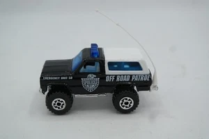 1996 MATCHBOX Chevy Blazer Off-Road Patrol w/Antenna Black Loose NRMT Police - Picture 1 of 7