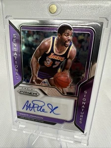 2020-21 Panini Prizm Basketball Magic Johnson Sensational Signatures Auto Card - Picture 1 of 2