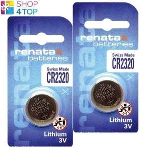 2 RENATA CR2320 LITHIUM BATTERIES 3V CELL COIN BUTTON SWISS MADE EXP 2030 NEW - Picture 1 of 1