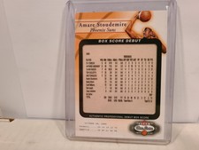 2002 2003 FLEER BOX SCORE AMARE STOUDEMIRE RC #/2002 ROOKIE SUNS RARE SP