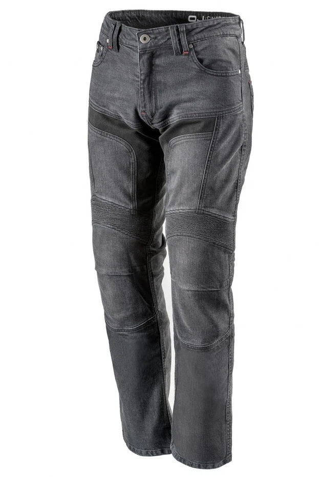 PANTALONI JEANS MOTO OJ MAN UOMO JUMPER NERO ELASTICIZZATO OMOLOGATO TG 48