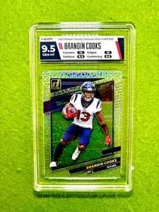 Brandin Cooks HOLO GOLD WHITE SPARKLE PRIZM # /5 SSP 2021 Clearly HGA 9.5 GEM MT - Picture 1 of 24