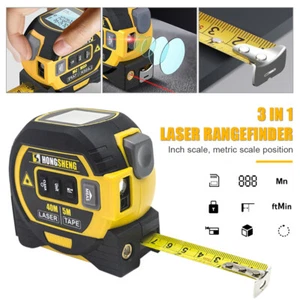 Laser Tape Measure 3 In 1 Digital Tape Measure High Precision Laser Rangefinder - Picture 1 of 22