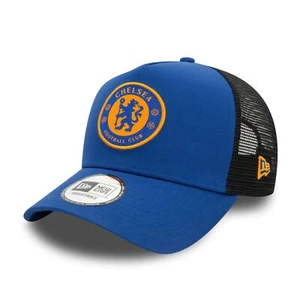 Gorra de camionero New Era para hombre de temporada Chelsea FC Lion Crest marco electrónico - Imagen 1 de 5