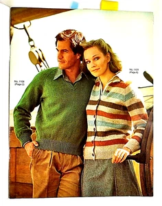 BUCILLA RAGLANS KNITTING BOOKLET MEN & WOMEN Sweaters And Coats pp - Picture 1 of 4