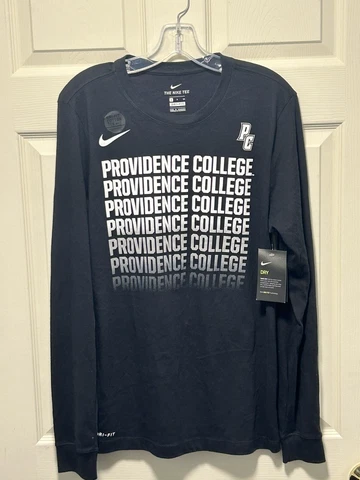 Providence College Friars Nike Dri-Fit Longsleeve T-Shirt Black NWT Size Small Cover