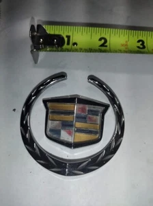 Cadillac STS Emblem Logo Symbol Badge Trunk Lid Rear Chrome OEM - Picture 1 of 3