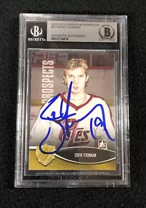 Steve Yzerman Signed 2012/13 Heroes and Prospects Card #27 Beckett Certified - Picture 1 of 2