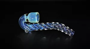 Pipa de vidrio para fumar tabaco One Hitter 4" UNICORNIO SHERLOCK -AZUL- One Hitter - Imagen 1 de 6