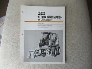1989 Case cold planner skid-steers  1845C uni-loader  spec brochure - Picture 1 of 2