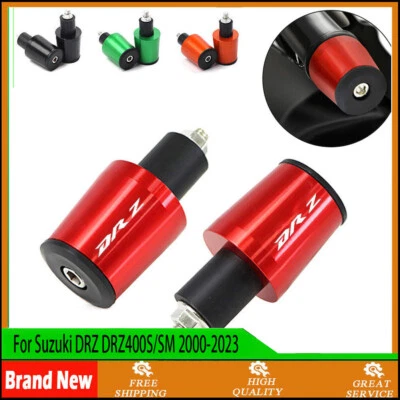 For Suzuki DRZ DRZ400S/SM 2000-2023 CNC Handlebar Grips Handle Bar Cap End Plugs - Image 1 of 4
