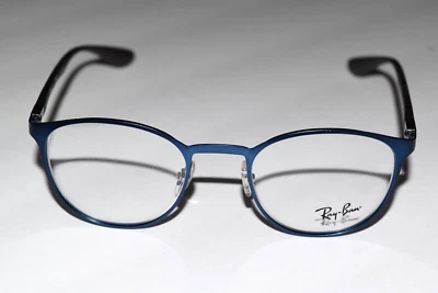 Gafas Ray-Ban metálicas azules grises pequeñas ópticas RB6355 2510 47-20-145 Foto 1 de 4