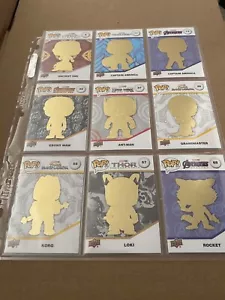 Upper Deck 2023 Funko Pop Marvel Gold Cards LOT - Picture 1 of 19