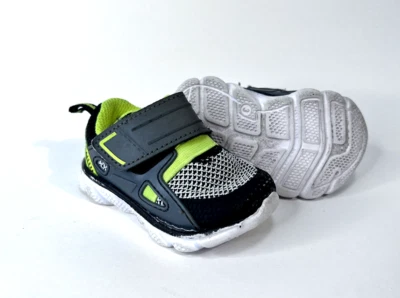 Baby ребенка ясельного возраста мальчиков Garanimals кроссовки обувь серый зеленый черный крюк и петля закрытия - Изображение 1 из 4