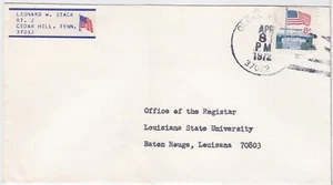 TurtlesTradingPost- Tennessee- Cedar Hill TN 1972- Town Hand Cancel - Picture 1 of 1