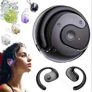 Czarne bezprzewodowe słuchawki douszne Bass Stereo Sound Otwarte ucho HD Voice Inteligentna redukcja szumów - Zdjęcie 1 z 9