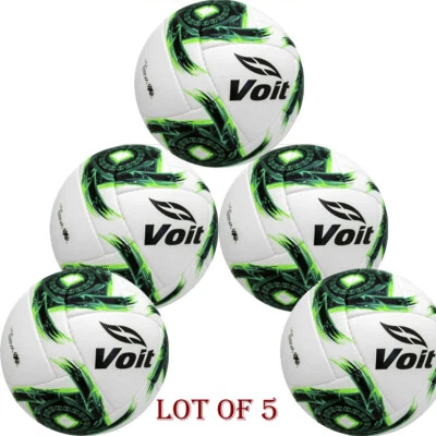 LOT OF 5 - VOIT loxus green II 2020 Special edition OMB Fifa Pro size 5 BALL