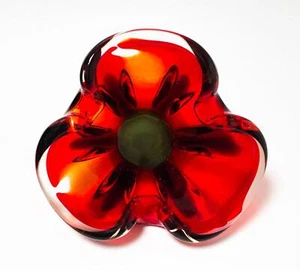 1960s VINTAGE RETRO ART GLASS BOWL HAND BLOWN MID CENTURY MODERN - Picture 1 of 7